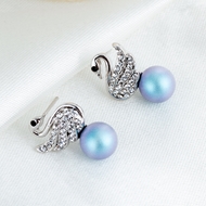 Picture of Sparkly Animal Swarovski Element Pearl Stud Earrings