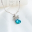 Show details for Staple Small Platinum Plated Pendant Necklace