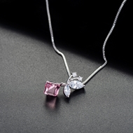 Picture of Hypoallergenic Platinum Plated Small Pendant Necklace from Certified Factory