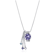 Picture of Fashionable Casual Platinum Plated Pendant Necklace