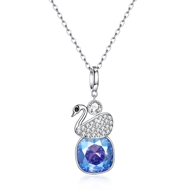 Picture of Hypoallergenic Platinum Plated 925 Sterling Silver Pendant Necklace Online