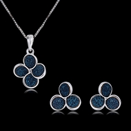 Picture of Impressive Blue Classic Necklace and Earring Set with Beautiful Craftmanship