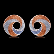 Picture of Fashionable Casual Rose Gold Plated Stud Earrings