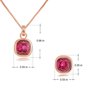 Picture of Casual Geometric Necklace and Earring Set Factory Supply