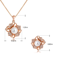 Picture of Classic Small Necklace and Earring Set in Exclusive Design