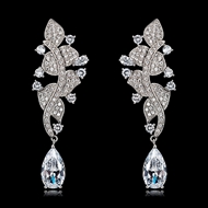 Picture of Stylish Big Cubic Zirconia Dangle Earrings