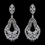 Picture of Unusual Big Cubic Zirconia Dangle Earrings