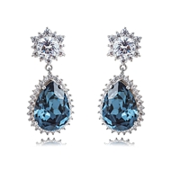 Picture of Classic Blue Drop & Dangle Earrings from Top Designer