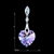 Picture of Beauteous Heart & Love Platinum Plated Drop & Dangle