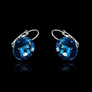 Picture of Elegant Colored Swarovski Element Dark Blue Hook