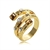 Picture of Bulk Multi-tone Plated Glass Fashion Ring Exclusive Online