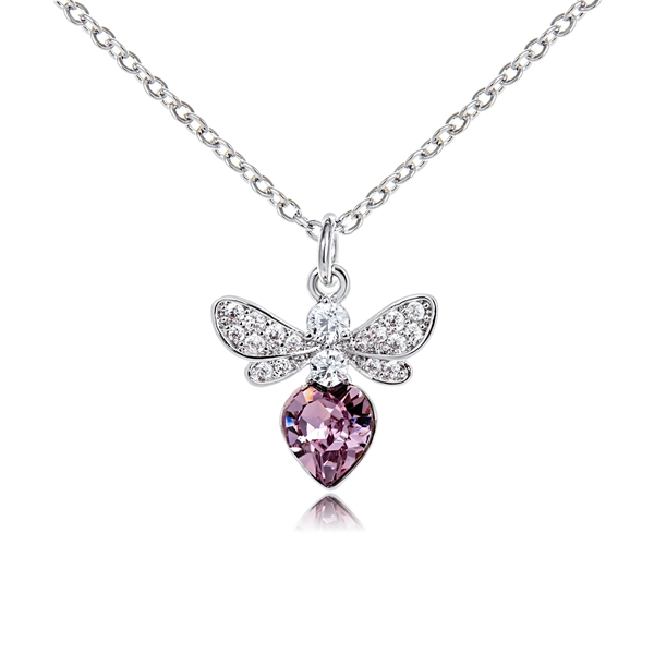 Picture of Charming Purple Zinc Alloy Pendant Necklace As a Gift