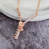 Picture of Fancy Small Rose Gold Plated Pendant Necklace