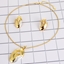 Show details for Dubai Gold Plated Necklace and Earring Set with No-Risk Refund