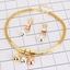 Show details for Sparkling Casual Multi-tone Plated Necklace and Earring Set