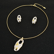 Picture of Hot Selling Rose Gold Plated Dubai Necklace and Earring Set from Top Designer