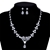 Picture of Shop Platinum Plated White Necklace and Earring Set with Wow Elements