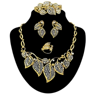 Picture of Customized  Dubai Style Hollow Out 4 Pieces Jewelry Sets