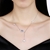 Picture of Funky Small Platinum Plated Pendant Necklace