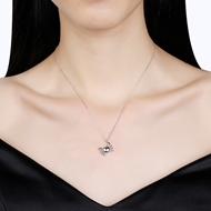 Picture of Sparkling Casual Platinum Plated Pendant Necklace