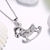 Picture of Nice Cubic Zirconia Platinum Plated Pendant Necklace