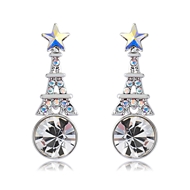 Picture of Sparkling Casual Swarovski Element Dangle Earrings