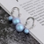 Picture of New Season Blue Fashion Dangle Earrings with SGS/ISO Certification