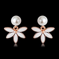 Picture of Casual Rose Gold Plated Stud Earrings Factory Supply