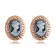 Picture of Eye-Catching Black Gold Plated Stud Earrings from Reliable Manufacturer