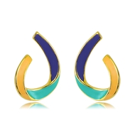 Picture of Fashion Enamel Colorful Stud Earrings