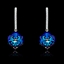 Show details for Delicate Colourful Platinum Plated Drop & Dangle