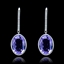 Show details for Natural Designed Platinum Plated Swarovski Element Drop & Dangle