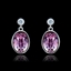 Show details for Well Produced Single Stone Platinum Plated Drop & Dangle