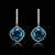 Picture of The Finest Single Stone Swarovski Element Drop & Dangle