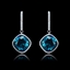 Show details for The Finest Single Stone Swarovski Element Drop & Dangle