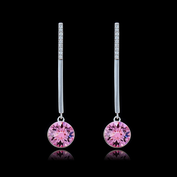 Picture of Romantic  Swarovski Element Single Stone Drop & Dangle