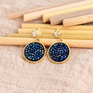 Show details for Copper or Brass Swarovski Element Dangle Earrings For Your Occasions Show details for Copper or Brass Swarovski Element Dangle Earrings For Your Occasions