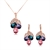 Picture of Trendy Rose Gold Plated Artificial Crystal Necklace and Earring Set From Reliable Factory