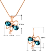 Picture of Zinc Alloy Artificial Crystal Necklace and Earring Set in Flattering Style