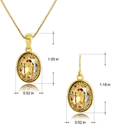 Picture of Designer Gold Plated Classic Necklace and Earring Set with No-Risk Return