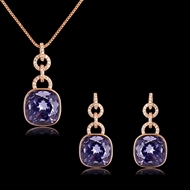 Picture of Fashionable Casual Platinum Plated Necklace and Earring Set