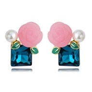 Picture of Recommended Blue Gold Plated Stud Earrings with Member Discount