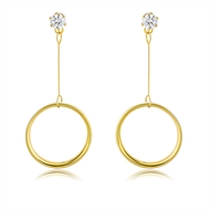 Picture of Impressive White Gold Plated Dangle Earrings