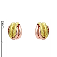 Picture of Fantastic None-Stone Multi-Tone Plated Stud