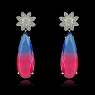 Picture of Colorful Big Dangle Earrings As a Gift