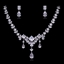 Show details for Sparkling Casual Cubic Zirconia Necklace and Earring Set