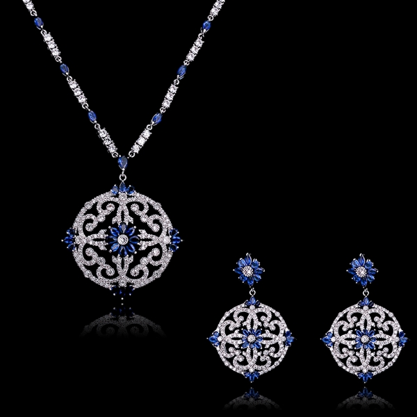 Picture of Luxury Big Necklace and Earring Set Online Only