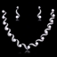 Show details for New Season White Copper or Brass Necklace and Earring Set with SGS/ISO Certification