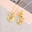 Show details for Distinctive Gold Plated Zinc Alloy Necklace and Earring Set of Original Design