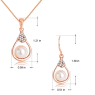 Picture of Distinctive White Platinum Plated Necklace and Earring Set with Low MOQ